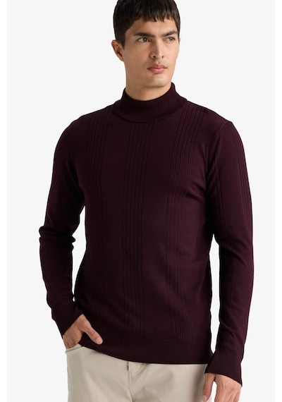 Defacto Standart Fit Balıkçı Yaka Triko Kazak F4459ax25aubr210 Bordo Defacto Standart Fit Balıkçı Yaka Triko Kazak F4459ax25aubr210 Bordo