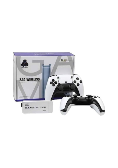 4k - 139 - Hd Görüntü Kaliteli Retro Game Stick 20000 Oyunlu Çift Kollu Beyaz - Dpmıx-hb - Game Stick