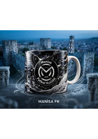 Manisa Fk Siyah Beyaz Kaliteli Kupa Bardak Taraftara Özel Tasarım
