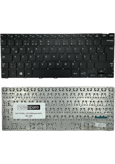 Samsung İle Uyumlu Np905s3g-k01tr, Np905s3g-k04tr Notebook Klavye Siyah Tr