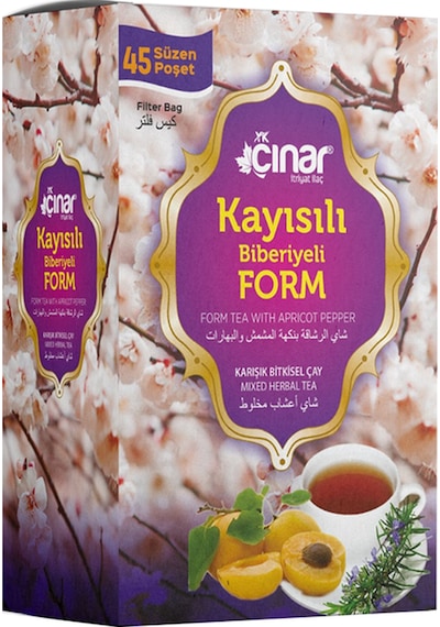 YK Çınar Kayısılı Biberiyeli Form Çayı 45'li