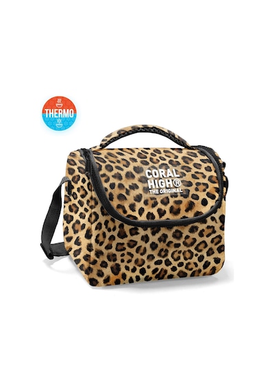 Coral High Kids Kahverengi Leopar Desenli Thermo Beslenme Çantası 22781 Kahverengi