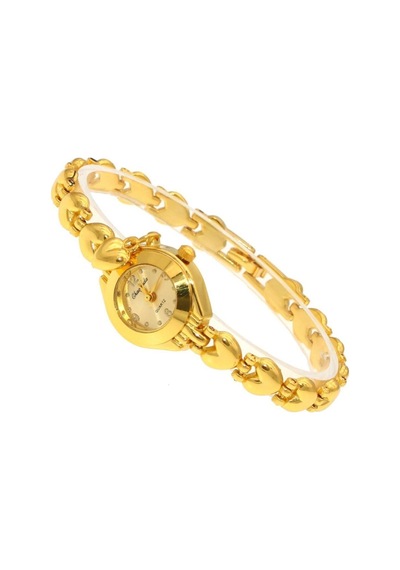 Kalpli Yuvarlak Gold Vintage&retro Saat Sarı