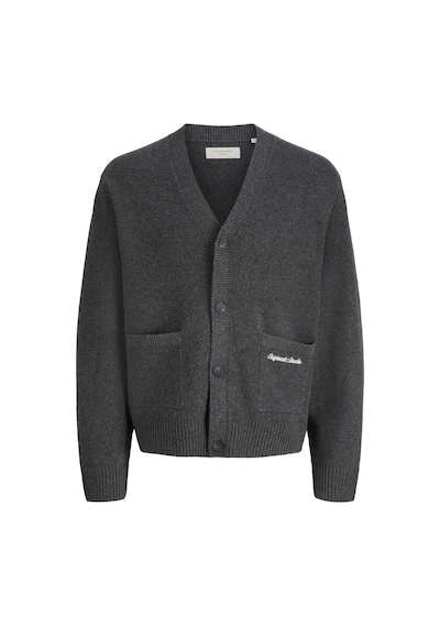 Jack & Jones Jornorrebro Knıt Cardıgan Ln Antrasit
