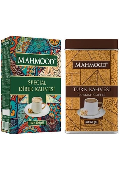 Mahmood Special Dibek Kahvesi 400 G + Türk Kahvesi Özel Teneke Kutu 220 G