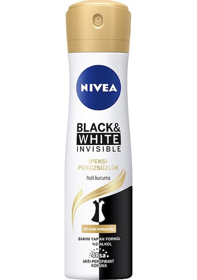 3 Adet Nivea Deodorant Invisible Black&white İpeksi Pürüzsüzlük 150 Ml