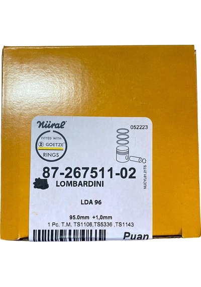 Antor/Lombardini 4ld640 13hp Piston Segman 1.00 Mm. Nüral Goetze