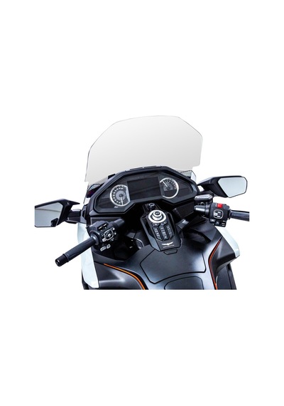 GP Kompozit Honda Gold Wing / Bagger 2018-2023 Uyumlu Baskılı Ön Cam Füme 59 cm