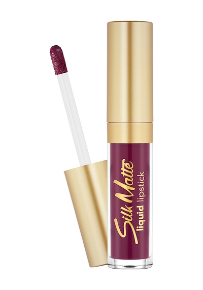 Flormar Kadife Dokulu Likit Mat Ruj (MÜRDÜM RENGİ)-silk Matte Liquid Lipstick-015 Pretty Plum-8690604505425