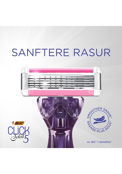 Bıc Click Soleil 5 Bıçaklı Kadın Tıraş Bıçağı Yedek Başlık 4 Lü