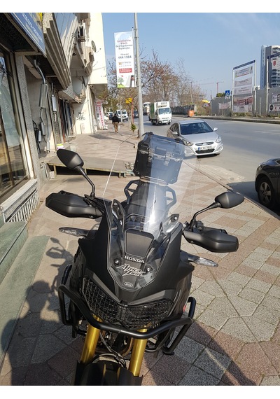 16-19 Honda Africa Twin Crf1000 Uzun Cam Zeus Şeffaf 58cm 4mm