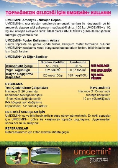 Umdemin Zeolit Toprak Düzenleyici - 100 KG