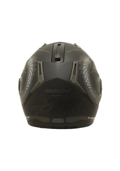 Beon B700 Dragon Çene Açılır Vizörlü Kask Gri - Siyah