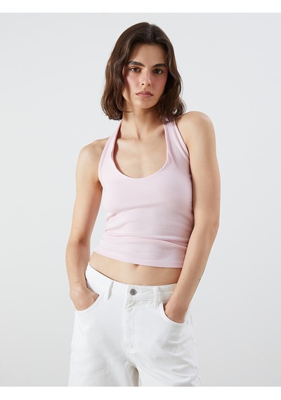 Lcw Vision Pembe Halter Yaka Kadın Atlet
