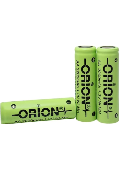 Orion 2200 mAh 1.2 V AA Ni-MH Şarj Edilebilir Kalem Pil