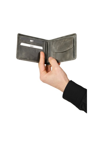 Mft Leather Design Hakiki Deri Erkek Kartlıklı Cüzdan Fossil 5750 Siyah