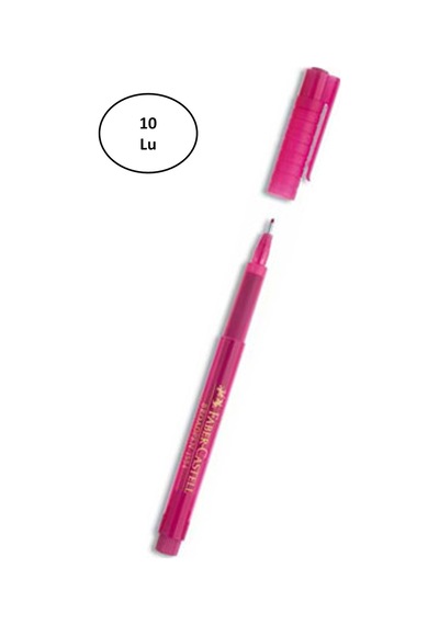 Broadpen 1554 Pembe 5020155428 Faber Castell 10'lu