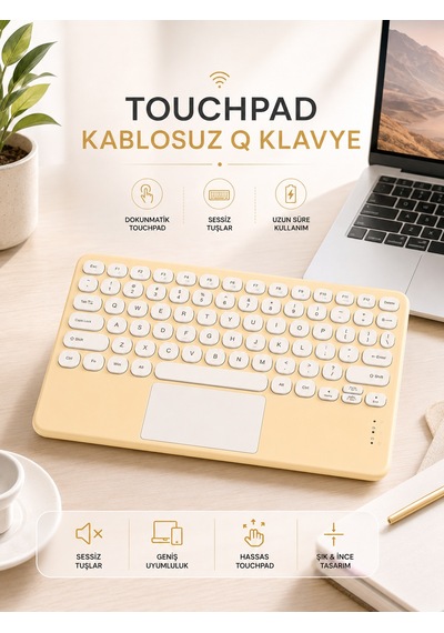 İos Uyumlu Klavye Touchpad Slim Q Klavye