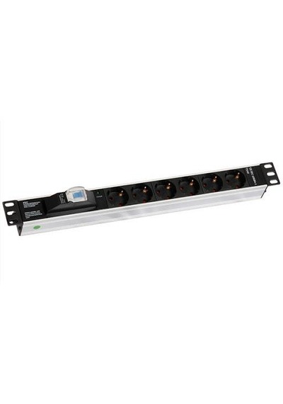 Uranıum 6 Lı Pdu 1u 1x16 Sigorta 3x1.5mt Kablo Alüminyum Rackmount Grup Priz Gbzs