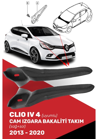 Clio Iv 4 Cam Izgara Bakaliti Takım, 668628650r, 668630559r