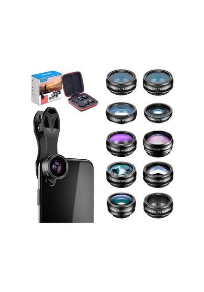 Apexel 10'u 1 Arada Telefon Lens Kiti