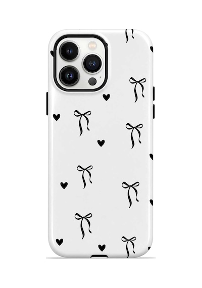 Velvoria Valestra Tiny Bows Hearts Apple iPhone Uyumlu 14 Pro Magsafe Koruma Kılıfı Valestra Magline - Tiny Bows Hearts