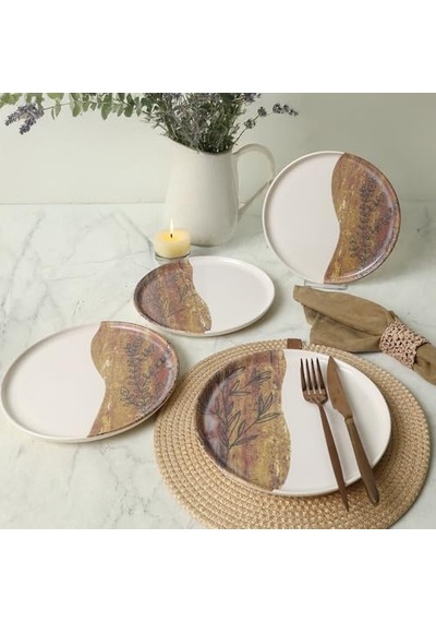 Terra Leaf Nordıc Pasta Tabağı 22 Cm 4 Adet / 22969-70 Açık