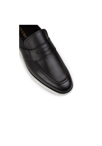 Deery Hakiki Deri Siyah Erkek Loafer Ayakkabı - 01960msyhc01 Siyah