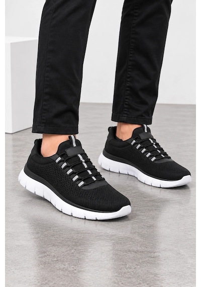 Ht Hotin Tundra Erkek Günlük Spor Sneaker Ayakkabı Siyah-beyaz SİYAH-BEYAZ