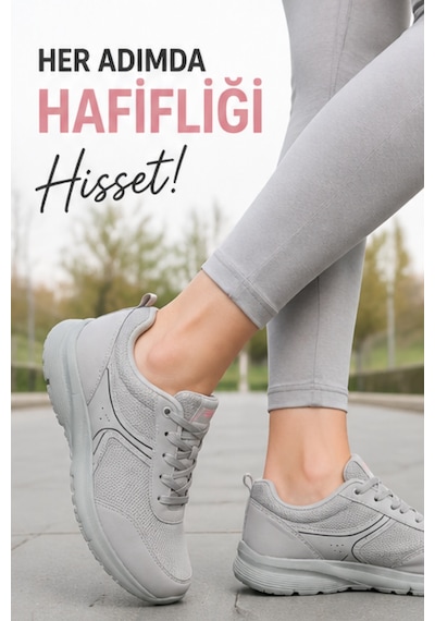 Walkmax Pro Buz Gri Kadın Ultra Hafif Ekstra Rahat Ortopedik ... Buz - Gri