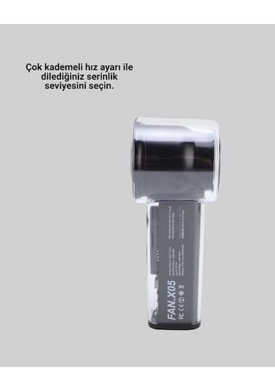 Northcity Ultra Sessiz Usb Şarjlı Fan - Taşınabilir Tasarım Ve 3000 Mah Batarya