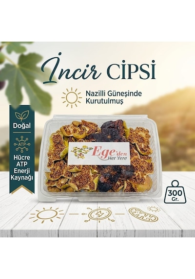 Egeden Her Yere Kesme İncir Cipsi 300 G