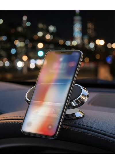 Güçlü Mıknatıslı Araç İçi Telefon Tutucu Yapışkanlı Torpido Üstü Telefon Tutacağı