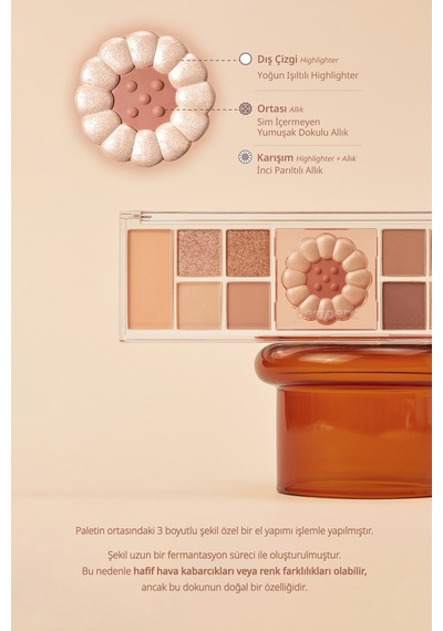 Çok Fonksiyonlu Makyaj Paleti Peripera All Take Mood Like Palette 03 Honey Brown Honey K-ookie