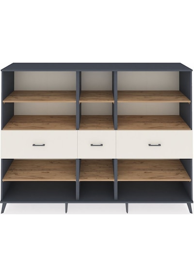 Hyperion Dolap 9 Raflı 3 Çekmeceli 220x44x163 Antrasit-çam/aytaş Antrasit-çam/aytaşı Hyperion Dolap 9 Raflı 3 Çekmeceli 220x44x163 Antrasit-çam/aytaş Antrasit-çam/aytaşı