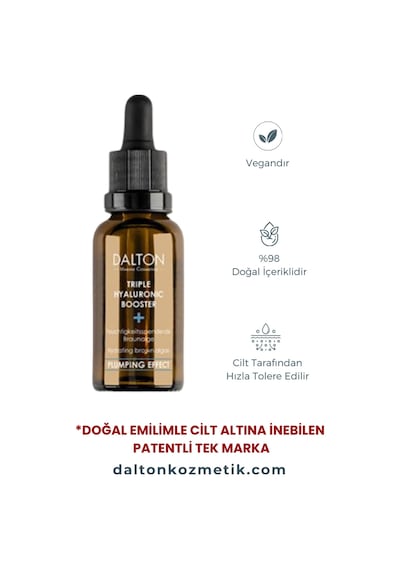 Tüm Cilt Tipleri İçin Yoğun Nemlendirici Triple Hyaluronik Asit Serum - 579300896