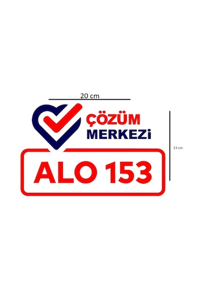 Alo  Merkezi 153 Sticker