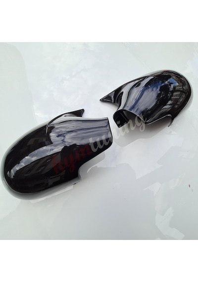 Peugeot 206 Batman Ayna Kapak Piano Black - M4 Model Parlak Siyah