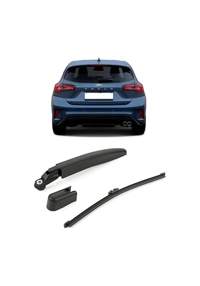 Ford Focus 4 Mk4 2018-2025 Uyumlu Arka Cam Silecek Kolu Ve Süpürgesi Kapak Takımı 41bb17406-ac