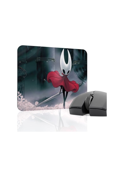 Hollow Knight Silksong Dikişli Kauçuk Oyuncu Mousepad V3 - 22x18 Gaming Mouse Pad