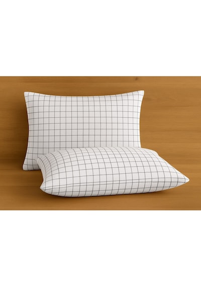 Lionas Desenli Pamuklu Yastık Kılıfı 2 Adet 50 X 70cm Siyah