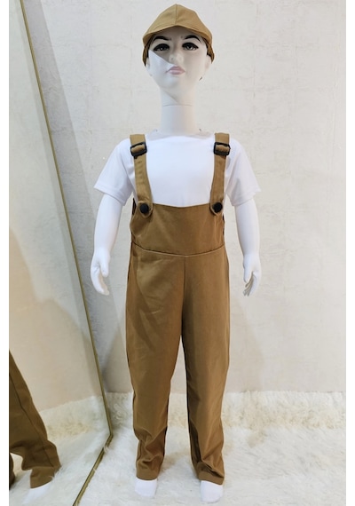 Bahçıvan Tulum Ve Şapka Set Taba