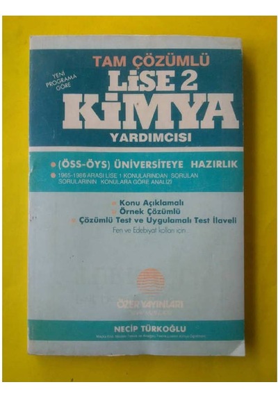 Lise 2 Kimya Öss -Öys Hazırlık 1987 Yılı Basım