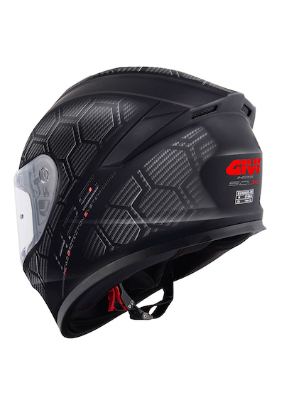 Givi 50.x Snake Mat Karbon Kapalı Motosiklet Kaskı Mat Siyah