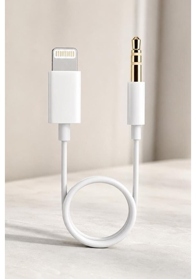 Ses Aparatı Teknik Parça Kolay Kullanım Dönüştürücü Kablo Lightning To 3.5mm Aux Trmjh24