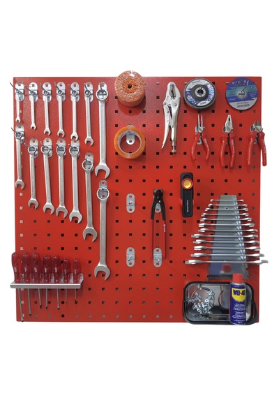 90 Cm Metal Askı Panosu Ve Kanca + Tornavidalık + Anahtarlık Seti 90