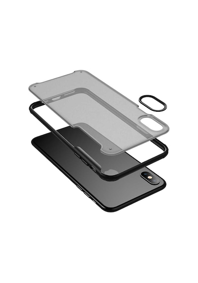 Apple Uyumlu iPhone X Kılıf Zore Volks Kapak Lacivert
