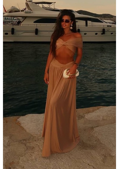 Dasha Marina İkili Elbise - Bej