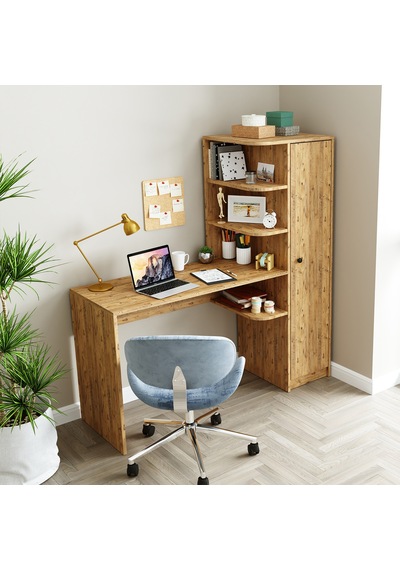 Roma Raflı Çalışma Masası, Çalışma Ofis Masası Sağ Atlantik Çam Roma Raflı Çalışma Masası, Çalışma Ofis Masası Sağ Atlantik Çam