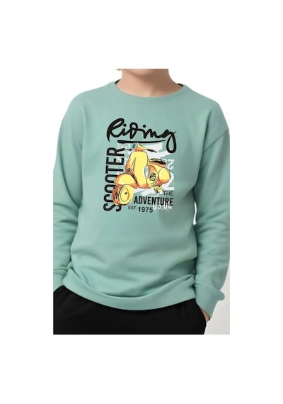 Panios Kids 3'lü Crazy City-scotter-ınside Baskılı Erkek Çocuk Sweatshirt Çok Renkli